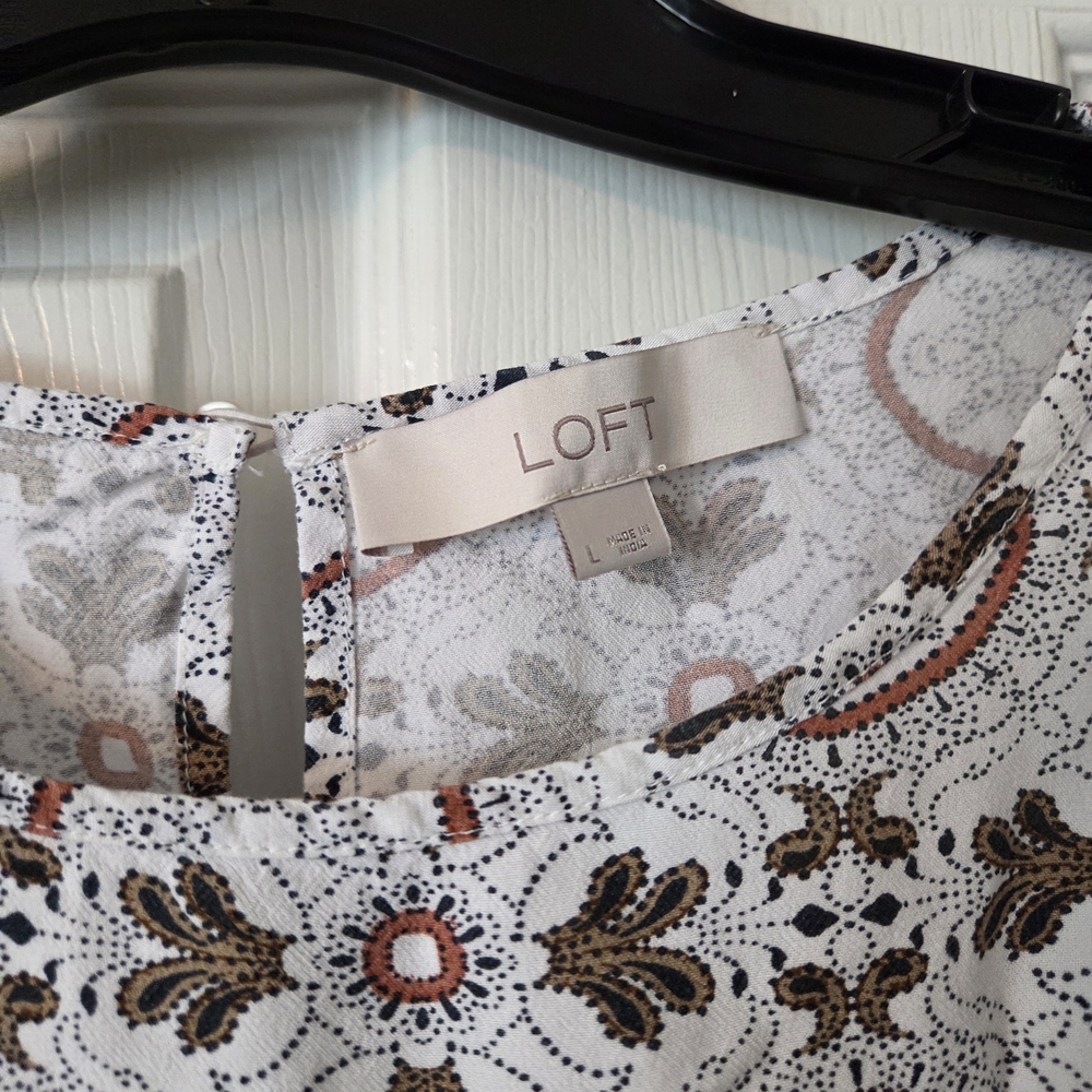 LOFT Multicolor Patterned Blouse - Picture 11 of 11